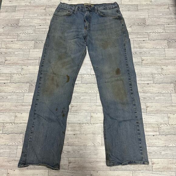 Wrangler Originals | Stained Straight Light Blue Jeans | 32X32 - Picture 2 of 8